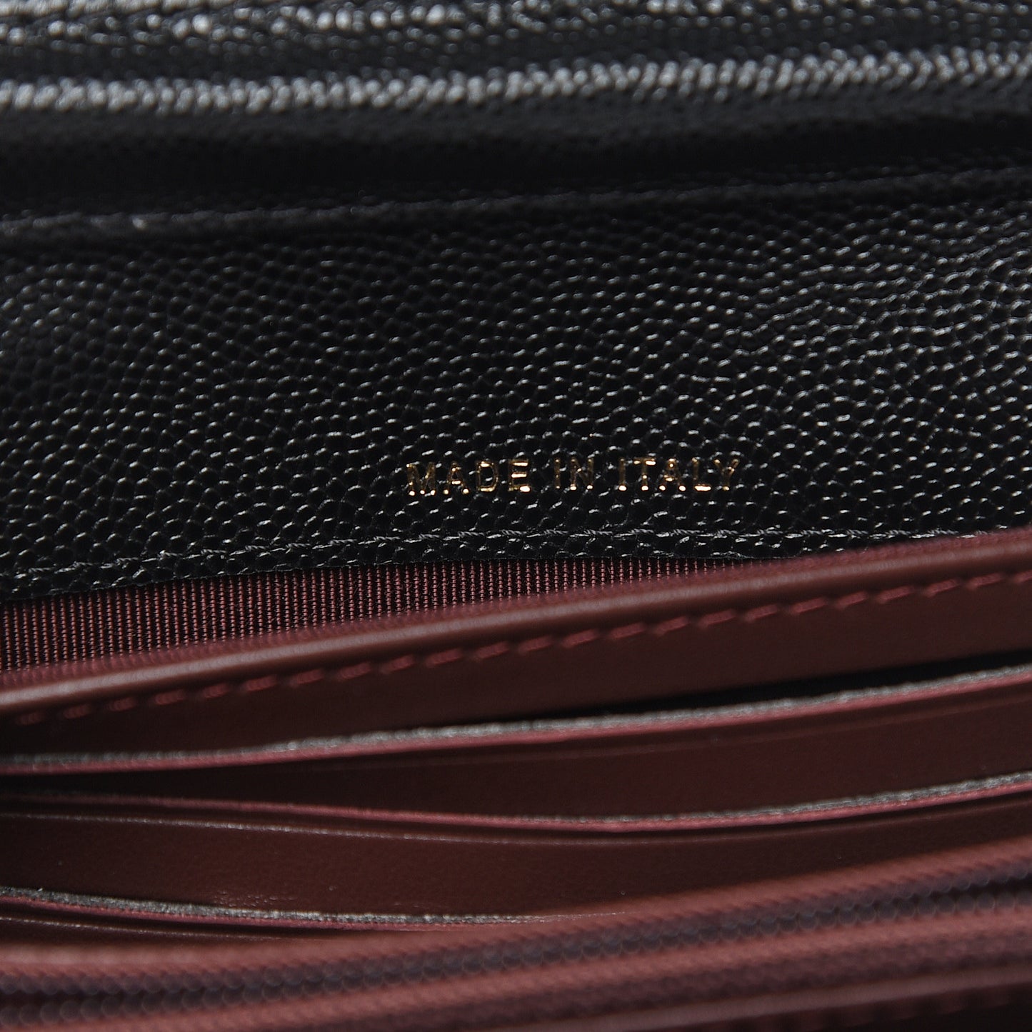 Caviar Quilted Classic Clutch With Chain Black