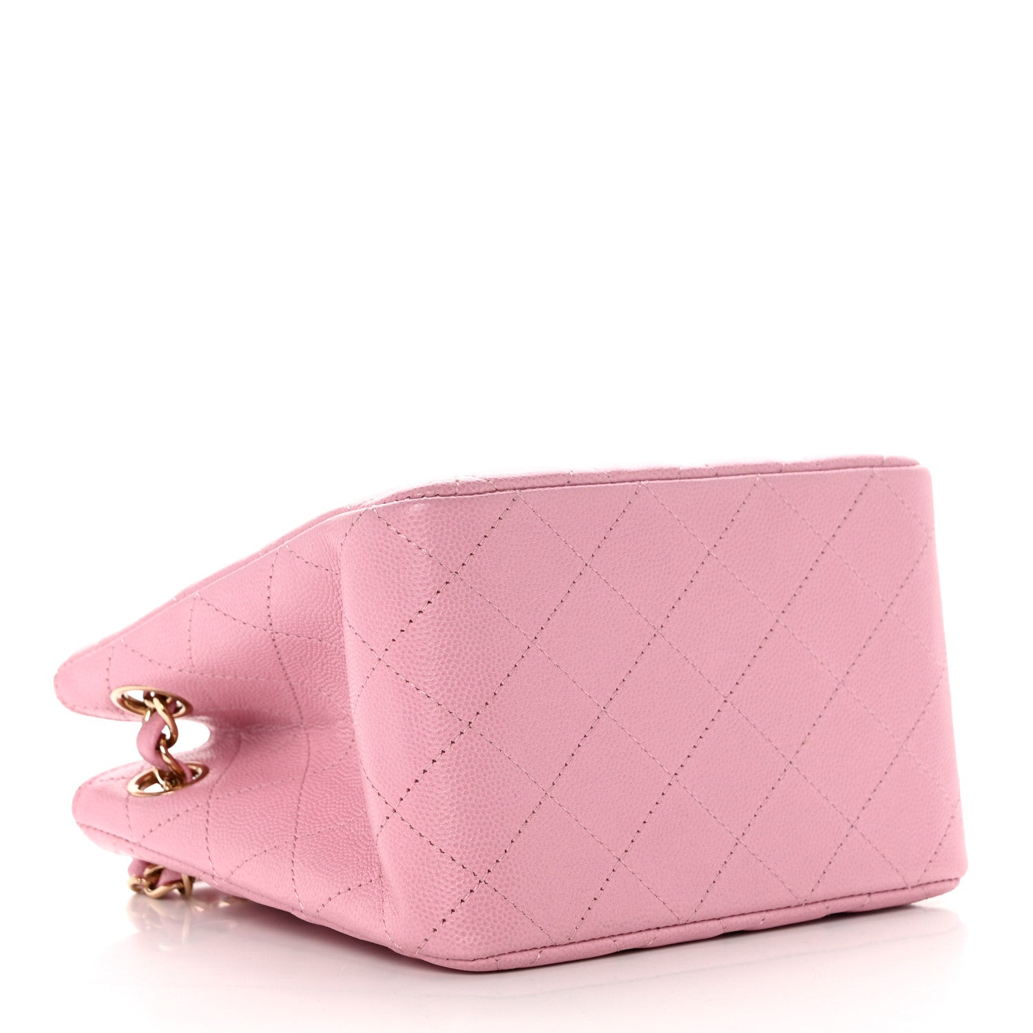 Chanel Caviar Quilted Mini Bucket Bag Pink 4 of 9