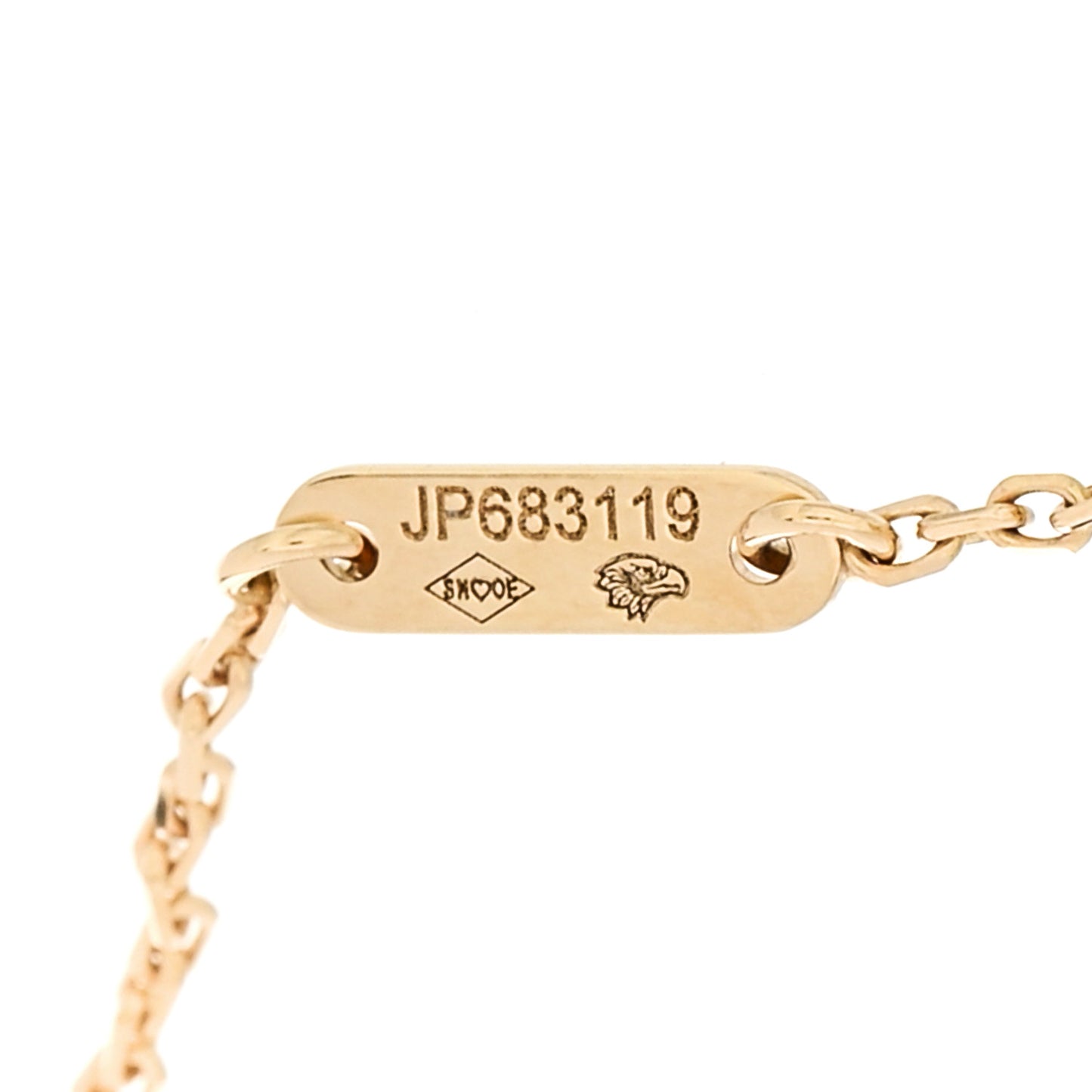 18K Yellow Gold Mother of Pearl Sweet Alhambra Bracelet