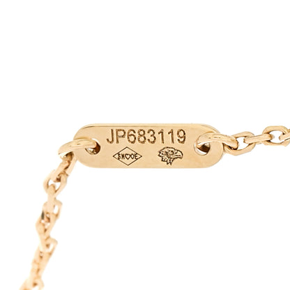 Van Cleef & Arpels 18K Yellow Gold Mother of Pearl Sweet Alhambra Bracelet 4 of 5