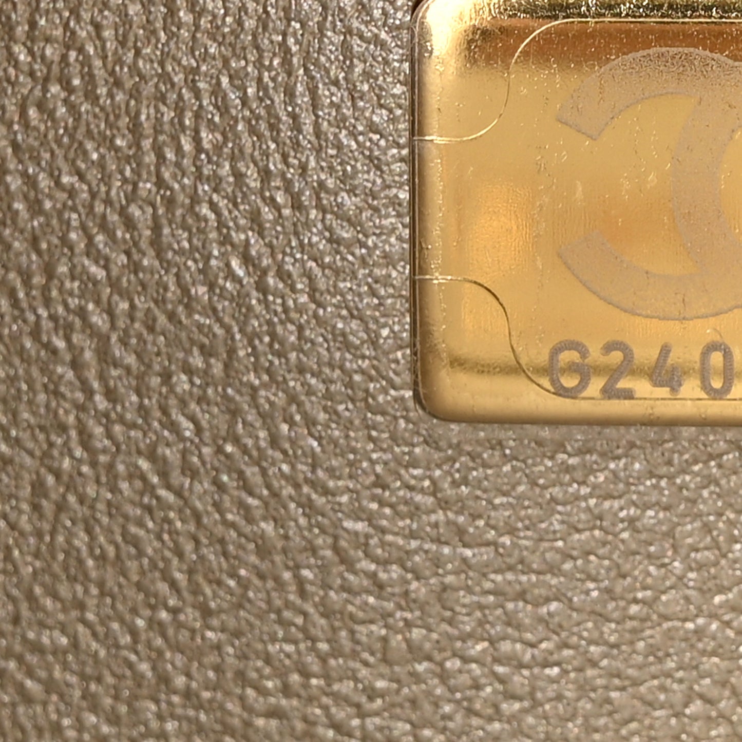 Metallic Lambskin Quilted Medium Double Flap Gold