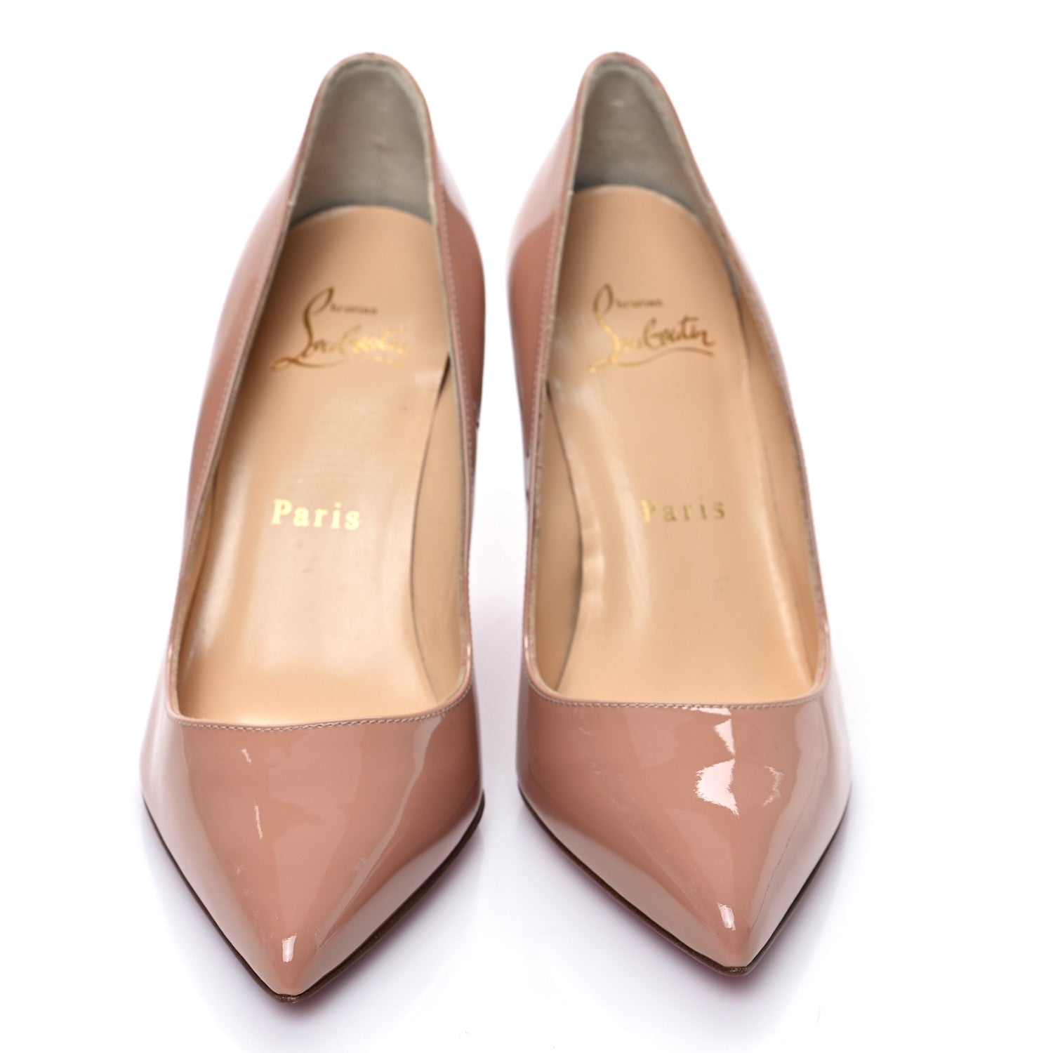 Christian Louboutin Patent So Kate 100 Pumps 35.5 Nude 2 of 7