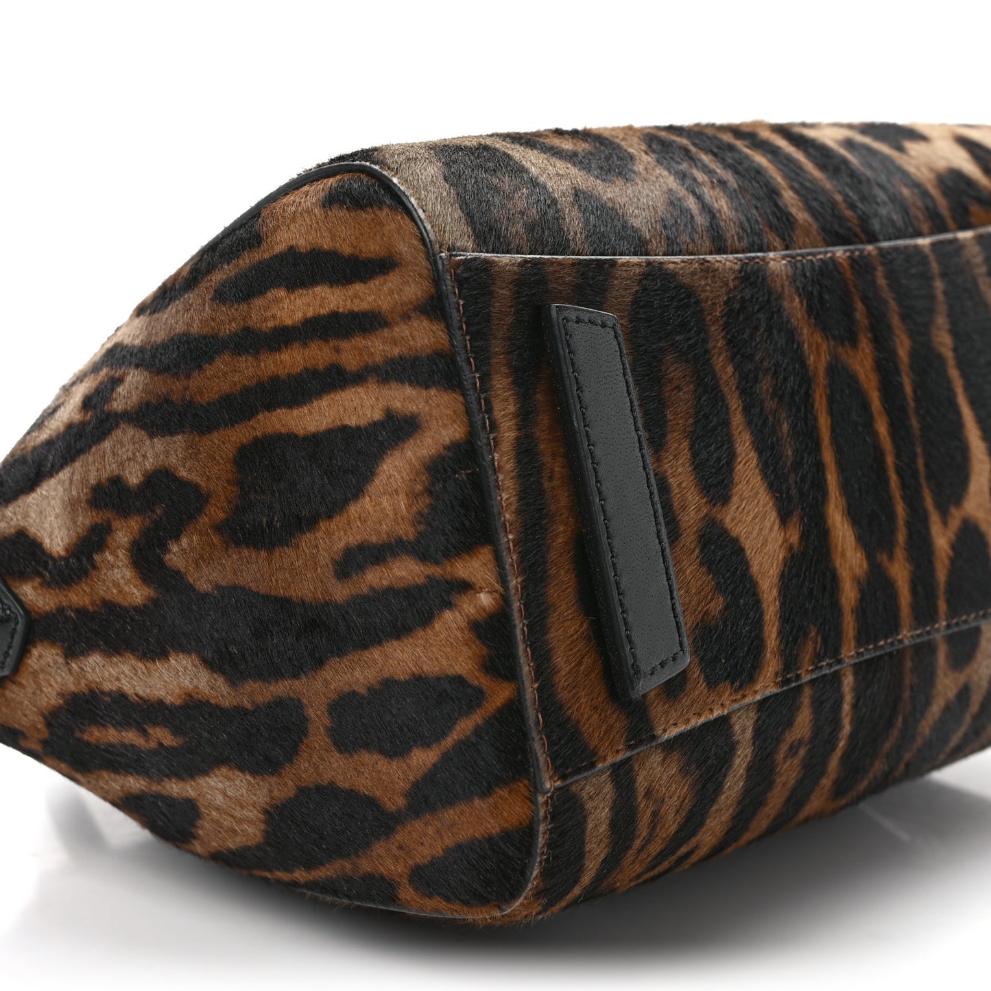 Calf Hair Box Calfskin Leopard Print Mini Lock Antigona Shoulder Bag Black Brown