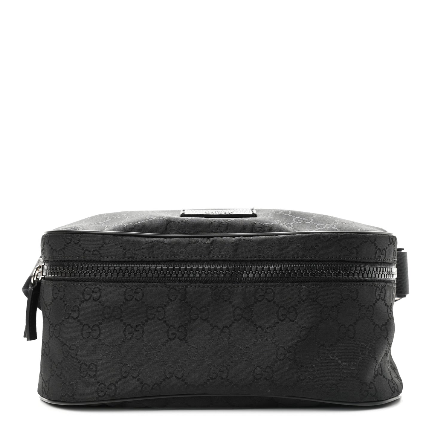 Nylon Monogram Fanny Pack Belt Bag Black