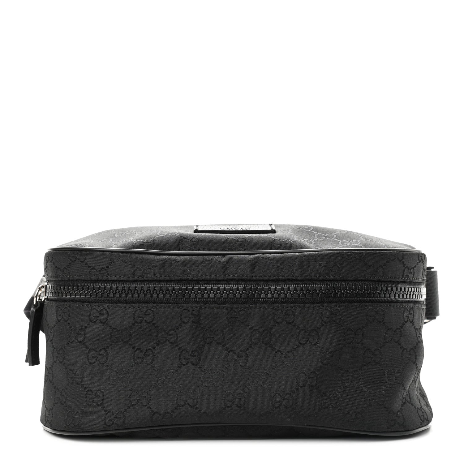 Gucci Nylon Monogram Fanny Pack Belt Bag Black 1 of 9