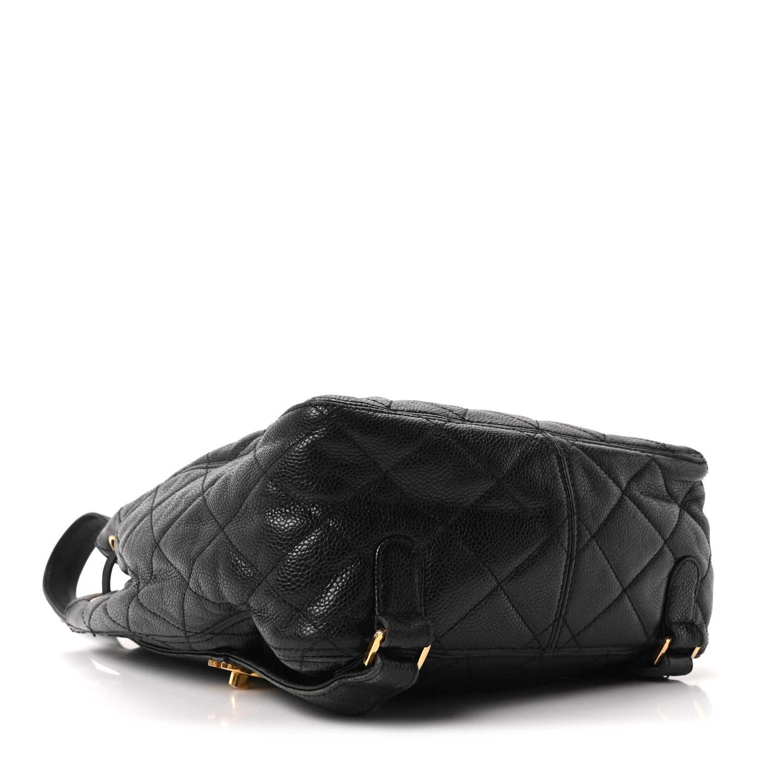 Chanel Caviar Quilted Drawstring Backpack Black 3 of 9