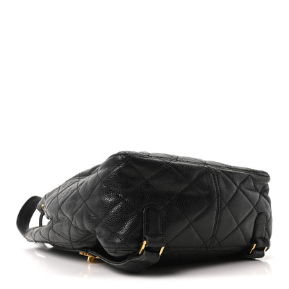 Chanel Caviar Quilted Drawstring Backpack Black 3 of 9