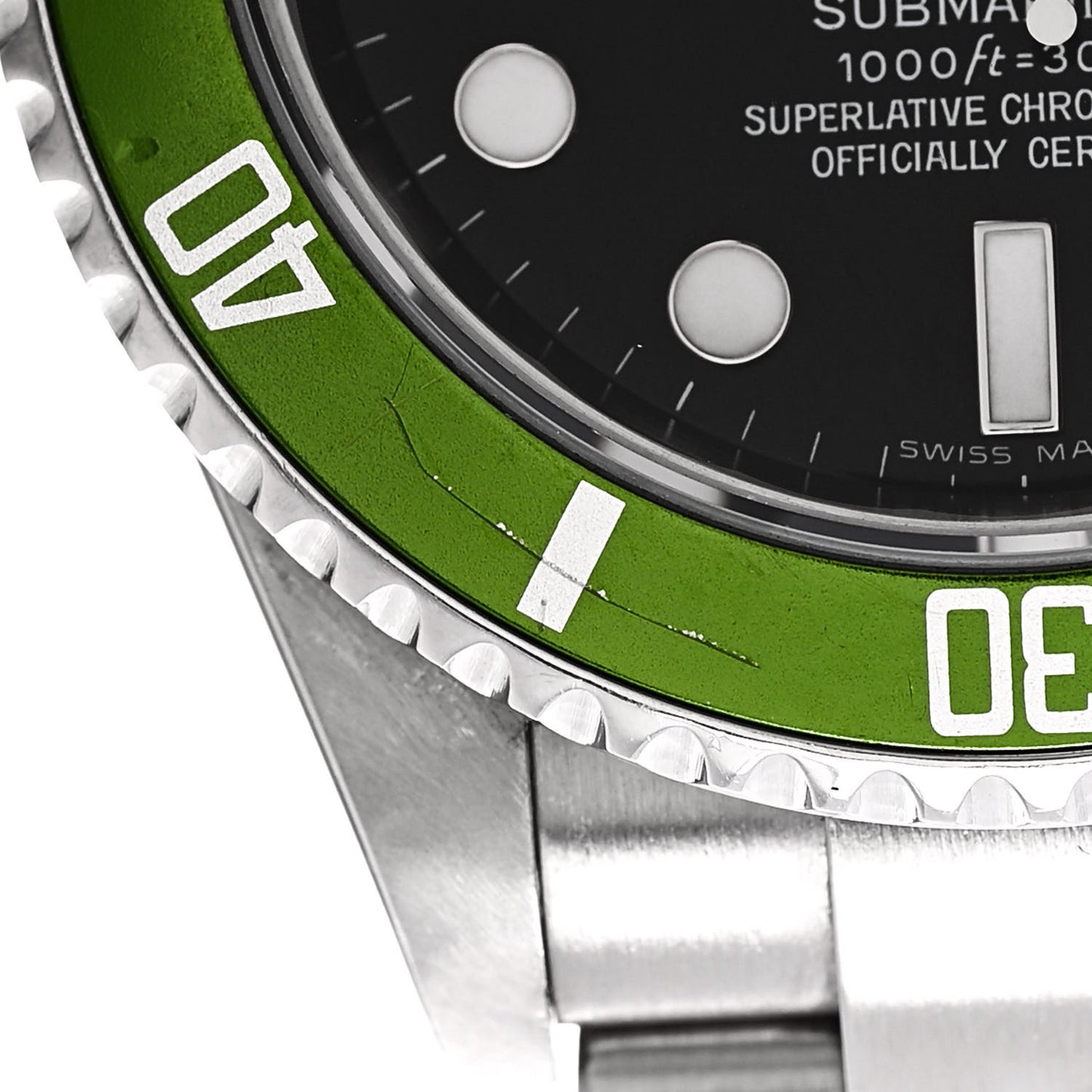 Stainless Steel 40mm Oyster Perpetual Submariner Date 50th Anniversary Kermit Watch Black 16610LV