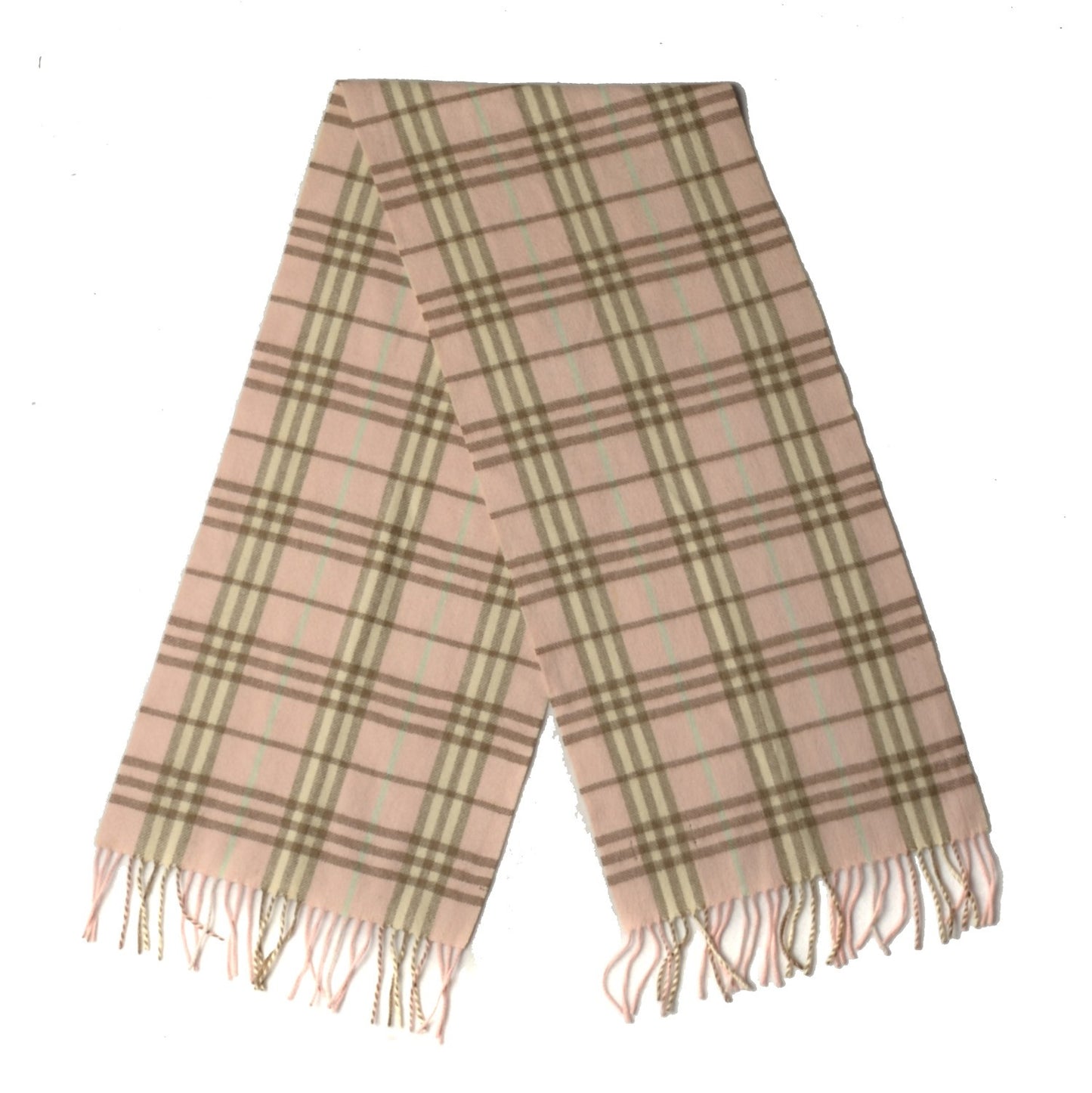 Cashmere Nova Check Scarf Pink
