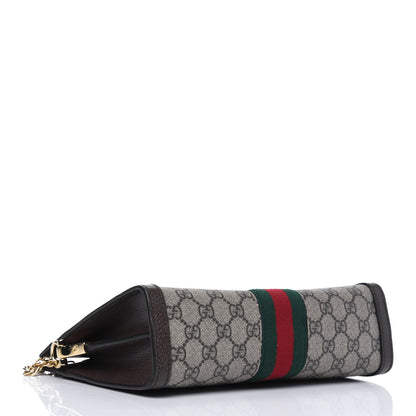 Gucci GG Supreme Monogram Web Small Ophidia Chain Shoulder Bag Brown 4 of 12