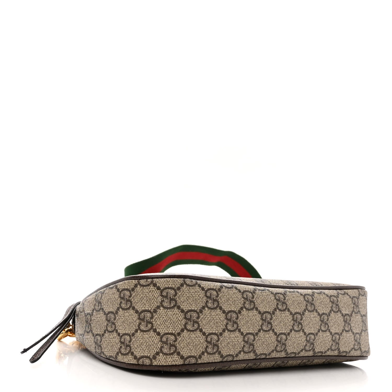 Gucci GG Supreme Monogram Textured Dollar Calfskin Web Small Ophidia GG Handbag Beige Ebony New Acero 4 of 11
