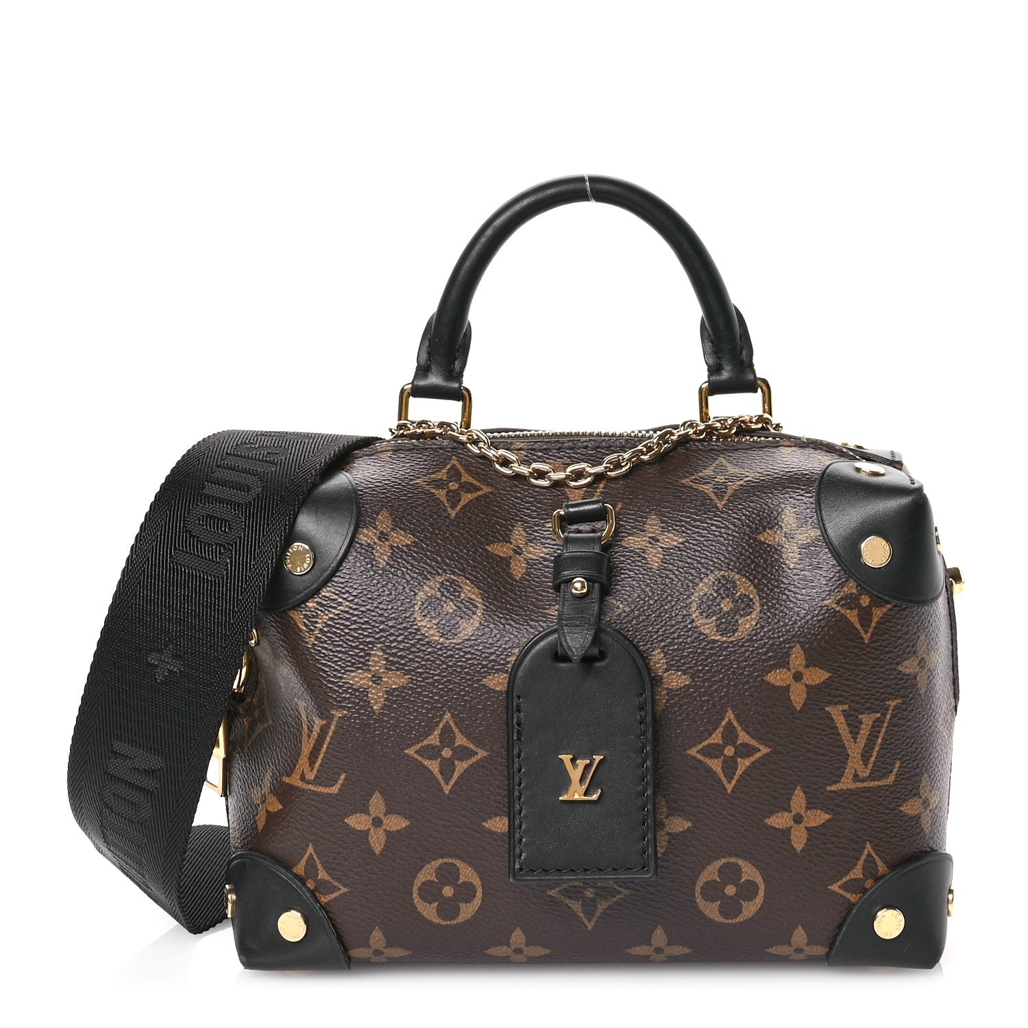 Louis Vuitton Monogram Petite Malle Souple Black 1 of 12