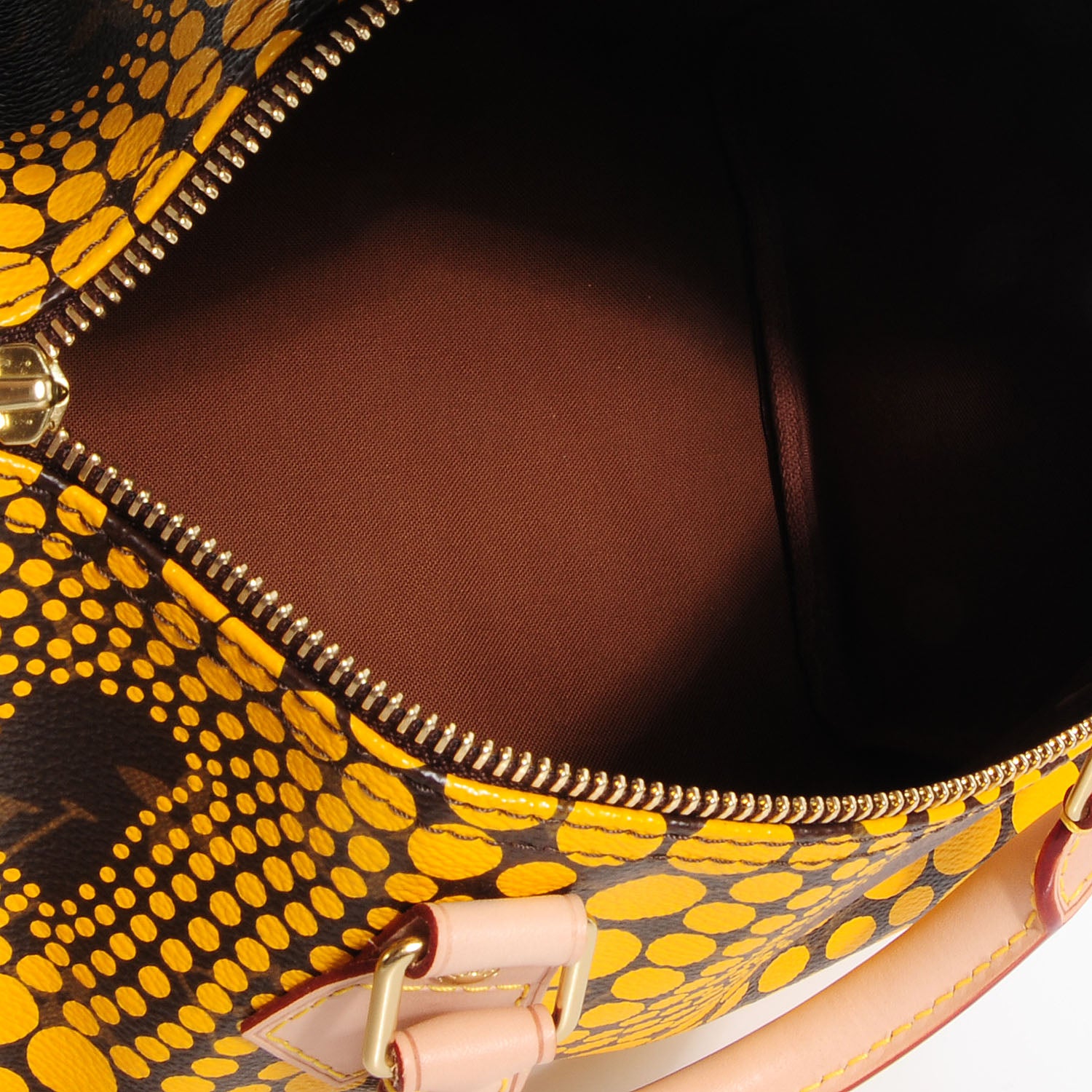 Louis Vuitton Monogram Kusama Town Speedy 30 Yellow 6 of 8
