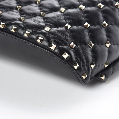 Valentino Garavani Lambskin Rockstud Spike Belt Bag 75 Black 6 of 9