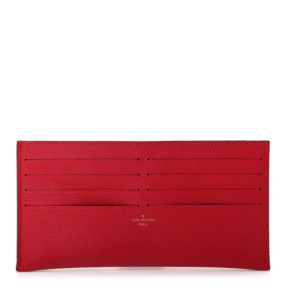 Louis Vuitton Calfskin Felicie Card Holder Insert Cherry 1 of 6