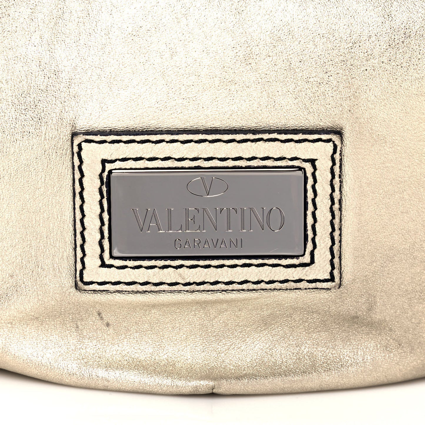 Metallic Nappa 360 Bow Shoulder Bag Gold