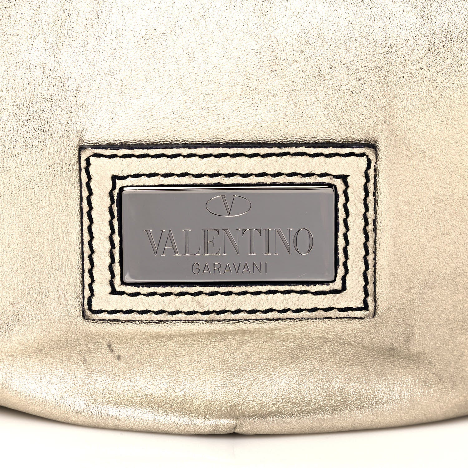 Valentino Garavani Metallic Nappa 360 Bow Shoulder Bag Gold 8 of 12