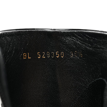 Saint Laurent Patent Loulou Booties 36.5 Black 7 of 9
