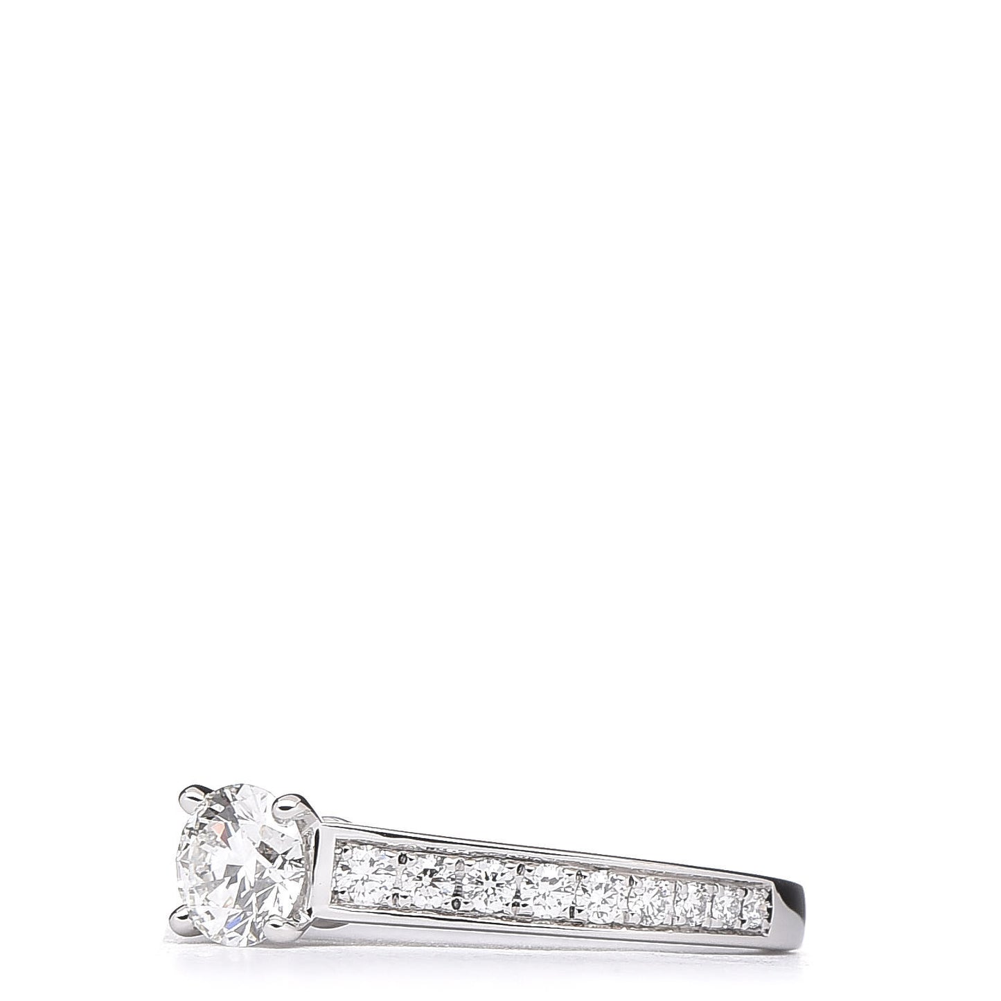 Platinum .43ct Diamond 1895 Solitaire Engagement Ring 49 4.75