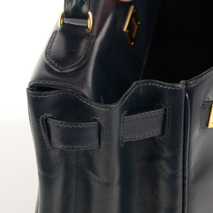 Hermes Box Kelly Retourne 28 Indigo 12 of 17