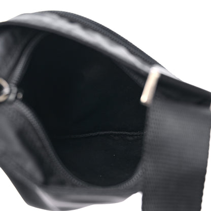 Prada Nylon Flat Messenger Bag Black 5 of 11