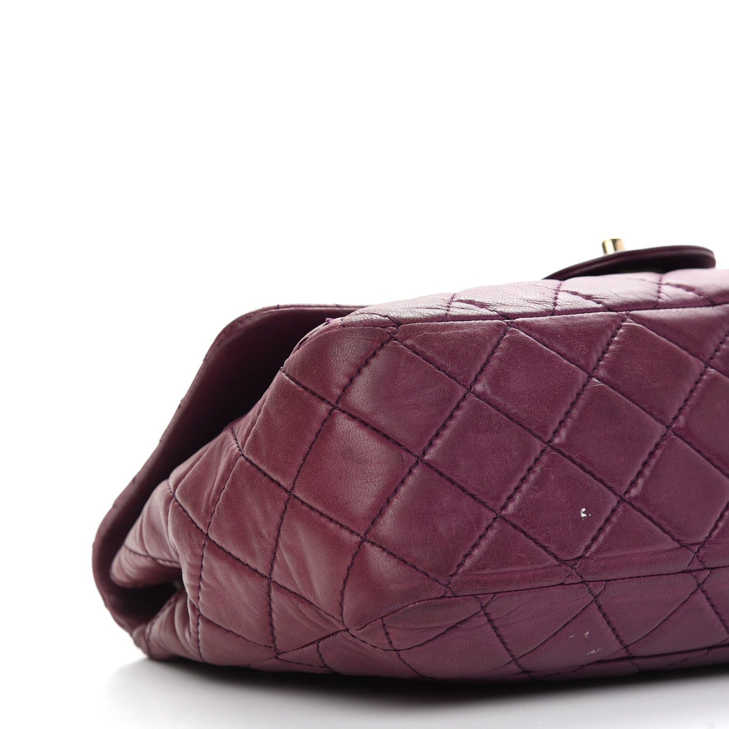 Chanel Lambskin Quilted Jumbo Single Flap Purple 8 of 15