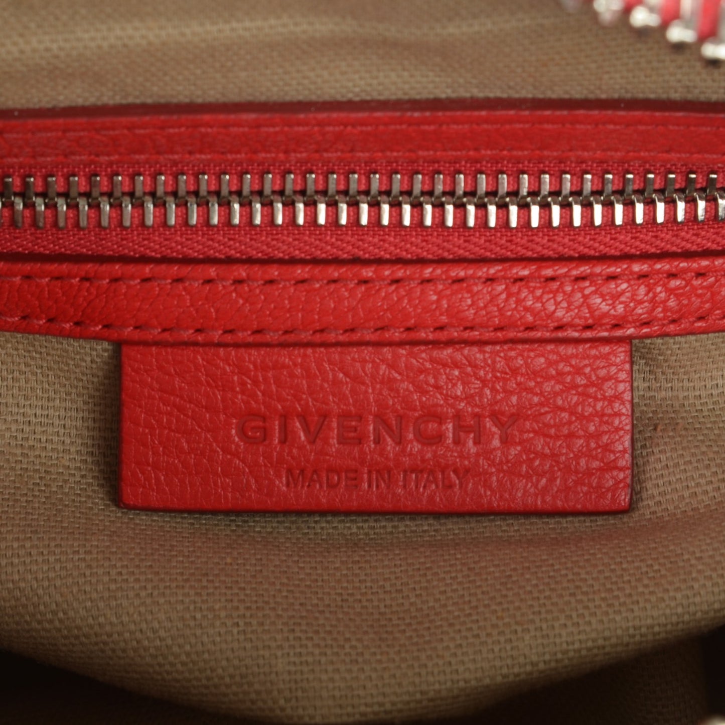 Sugar Goatskin Mini Antigona Medium Red