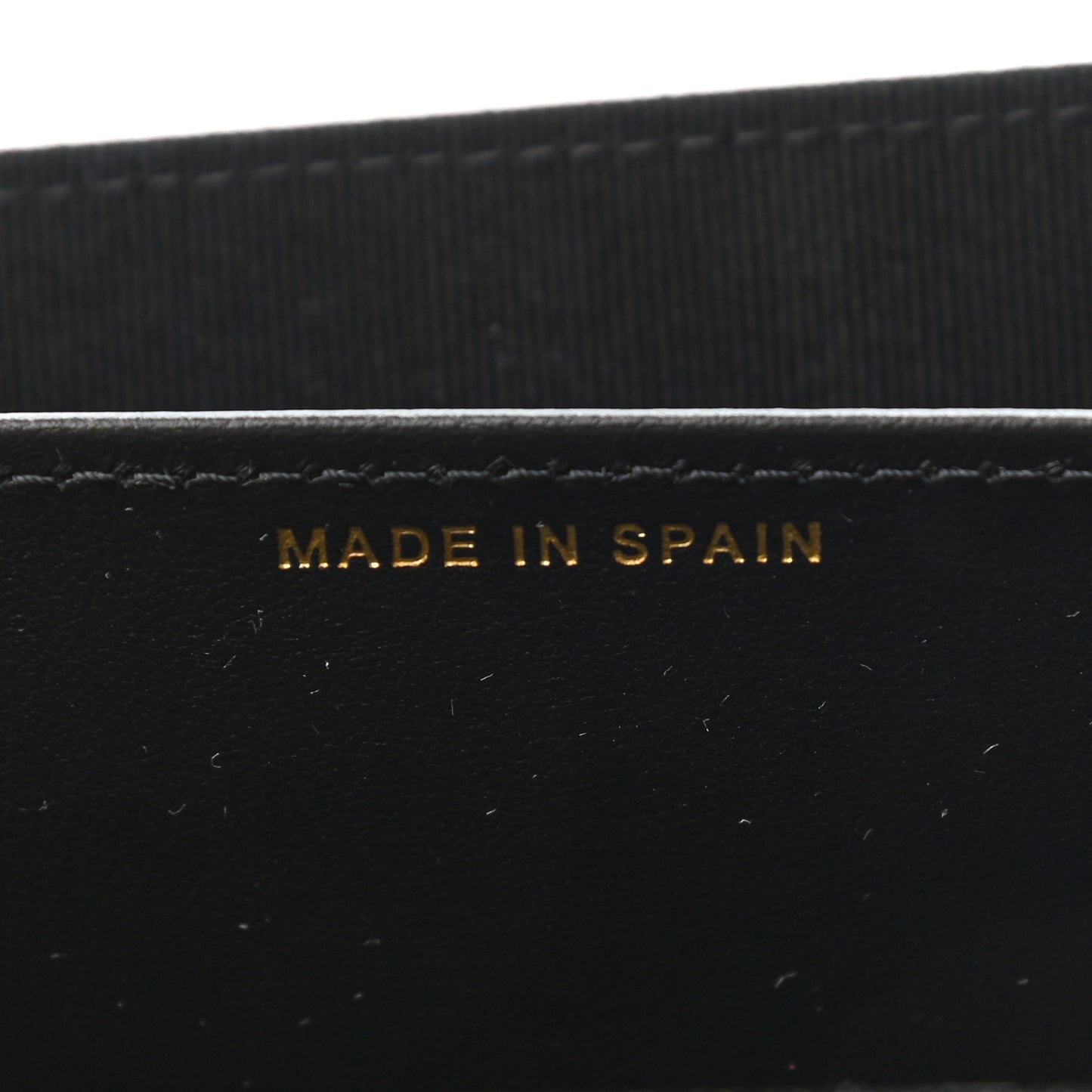 Shiny Caviar Quilted Studded CC Flap Card Holder Black
