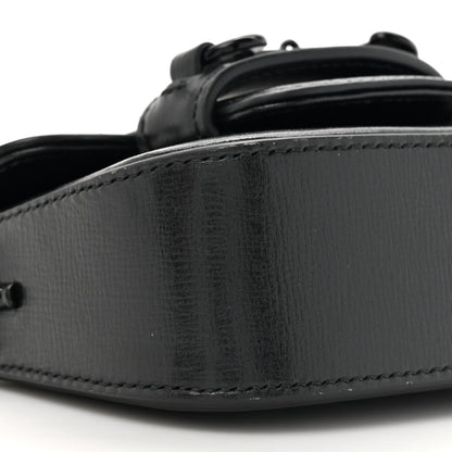 Gucci Azalea Calfskin Web Monochrome Horsebit 1955 Wallet On Strap Black 10 of 11