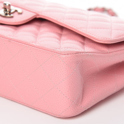 Chanel Caviar Quilted Medium Double Flap Pink 17 of 17