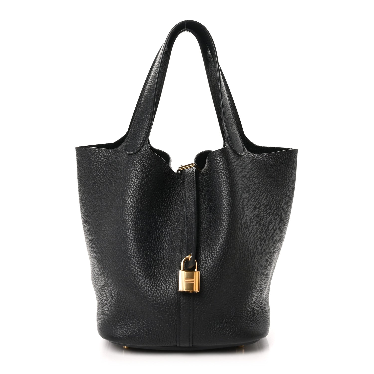 Hermes Taurillon Clemence Picotin Lock 22 MM Black 1 of 13