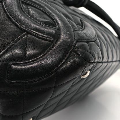 Chanel Calfskin Quilted Large Cambon Bowler Black 12 of 12