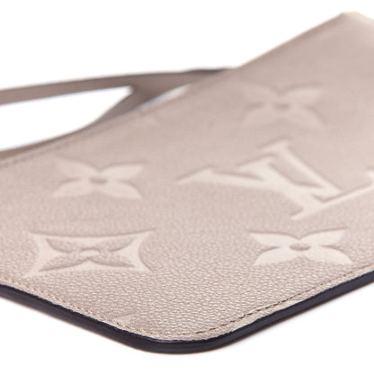 Louis Vuitton Empreinte Monogram Giant Neverfull MM Pochette Tourterelle 6 of 9