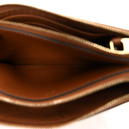 Louis Vuitton Empreinte Monogram Giant Double Zip Pochette Caramel 5 of 12