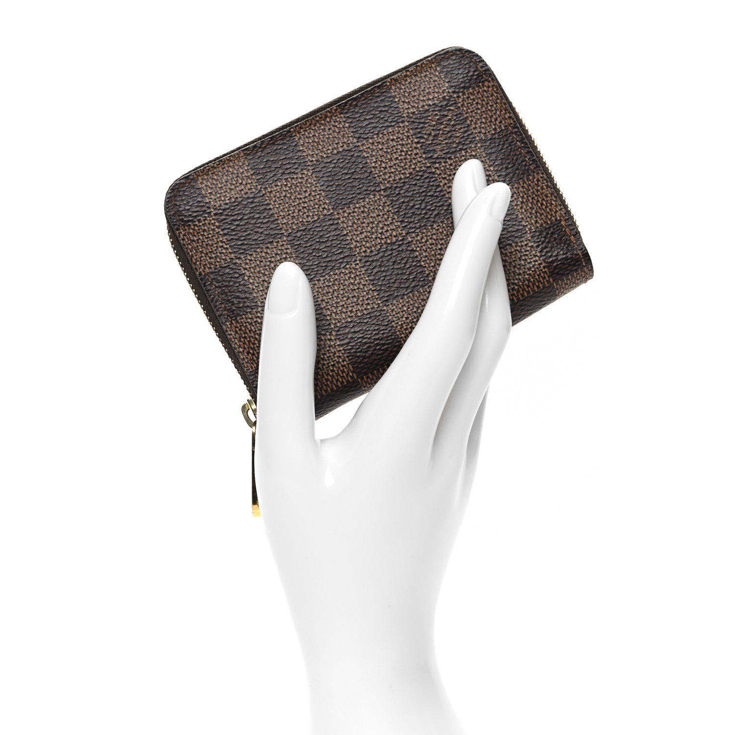 Louis Vuitton Damier Ebene Zippy Coin Purse Rose Ballerine 2 of 10