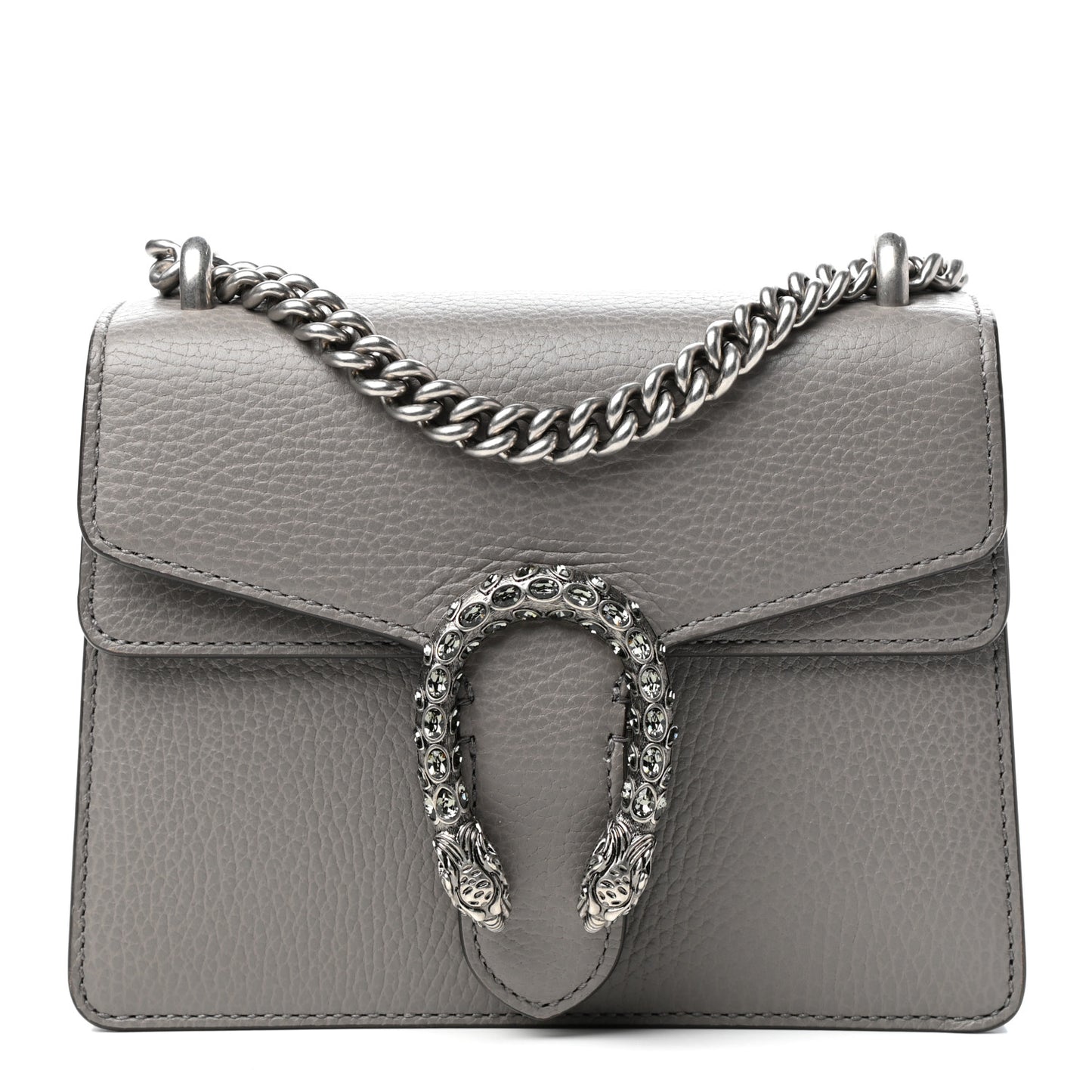 Calfskin Mini Dionysus Shoulder Bag Dusty Grey