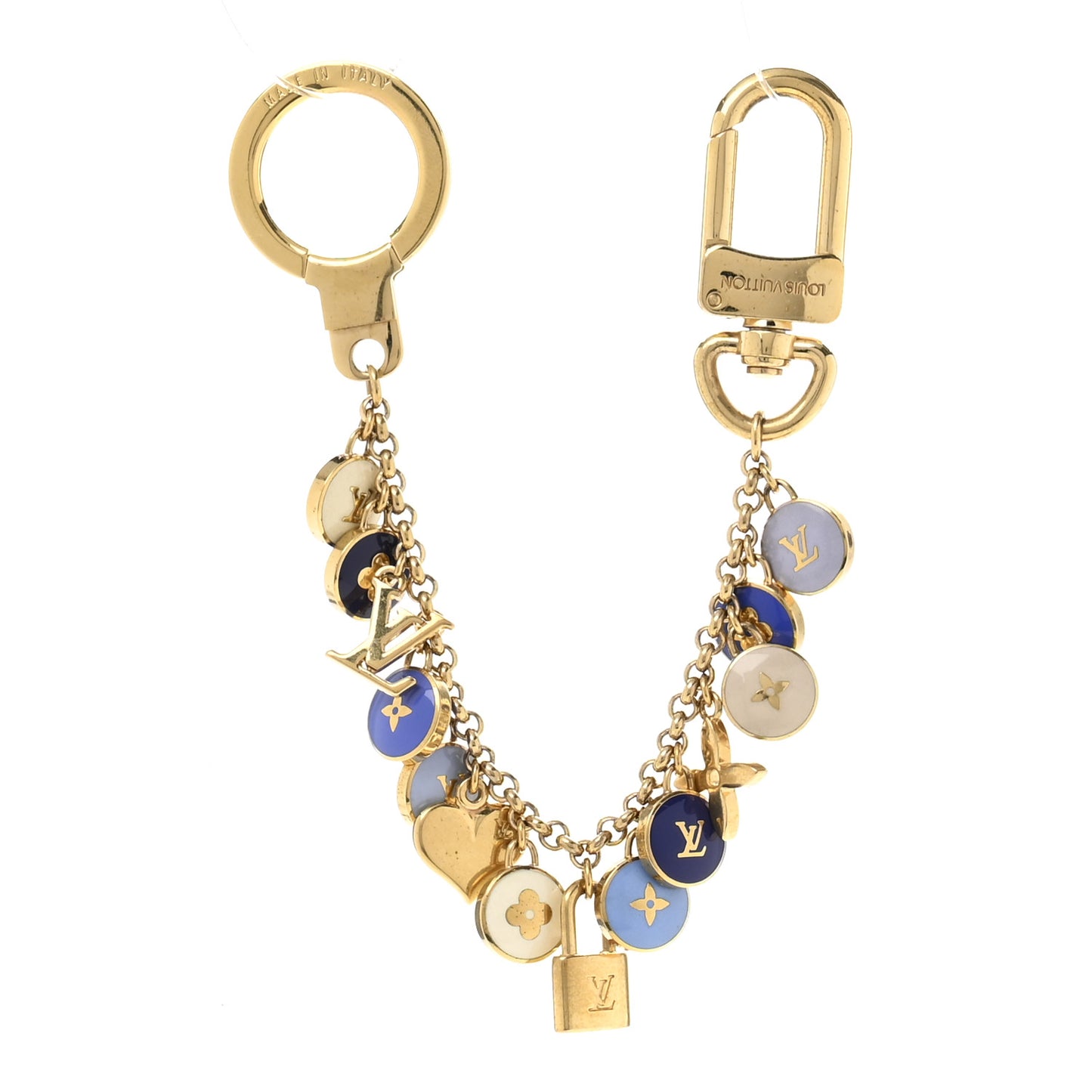 Pastilles Key Chain Bag Charm Blue