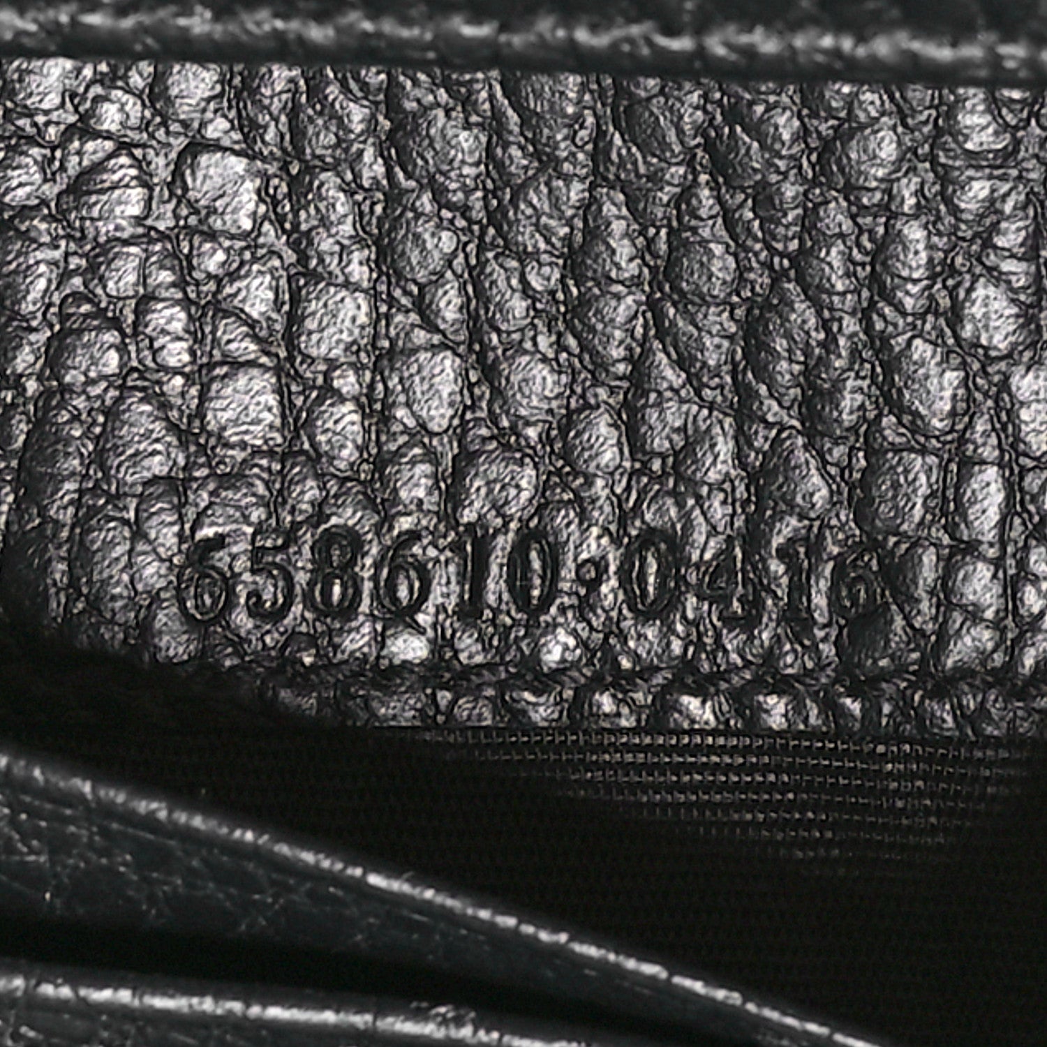 Gucci Dollar Calfskin GG Supreme Monogram GG Marmont Card Case Black Beige Ebony 7 of 8
