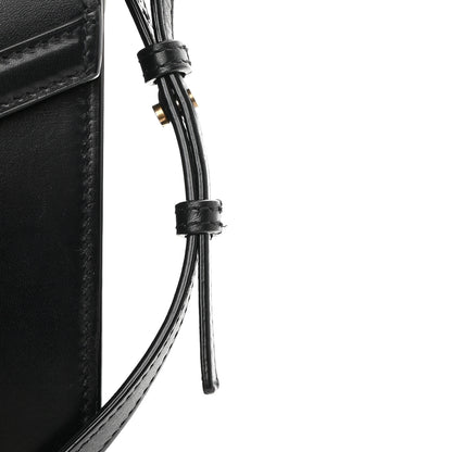 Saint Laurent Smooth Calfskin Medium Classic Monogram Cassandra Top Handle Black Rouge Legion 19 of 19