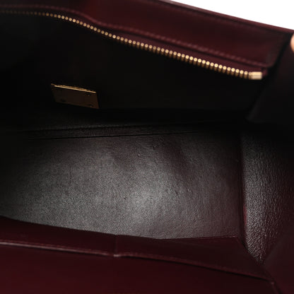 Celine Satin Baby Grained Calfskin Small Tri-Color Trapeze Carmin 5 of 9