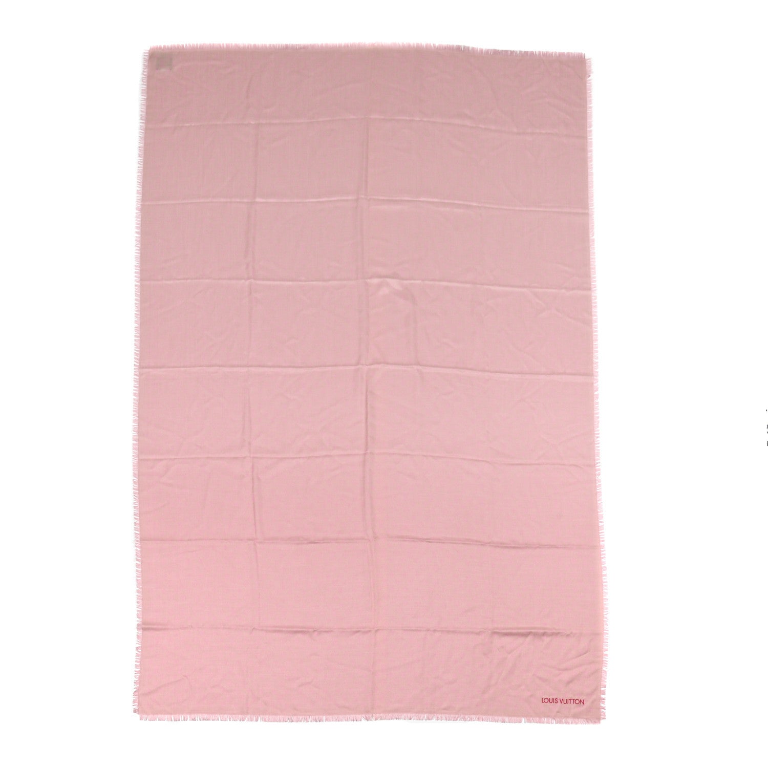 Louis Vuitton Silk Wool Monogram So LV Stole Blush 1 of 5