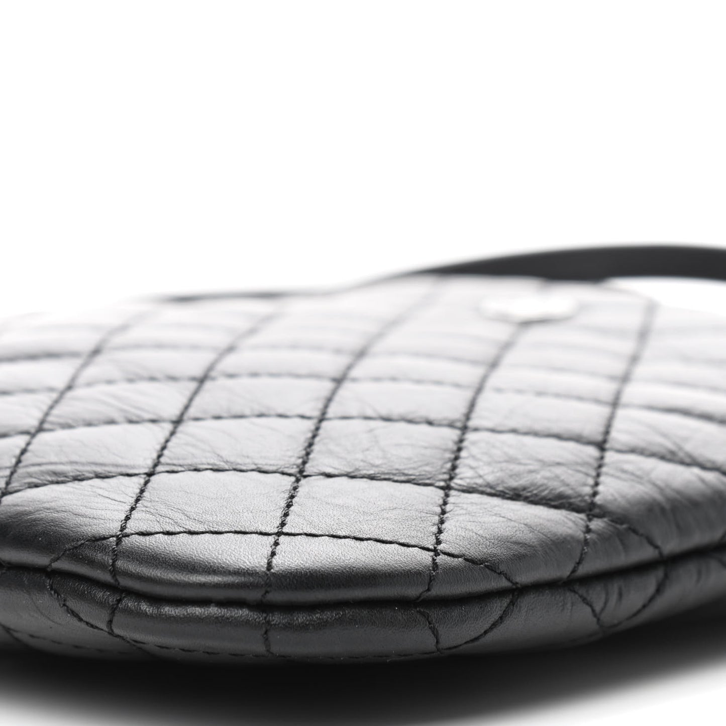 Calfskin Quilted Crossbody Bag Black