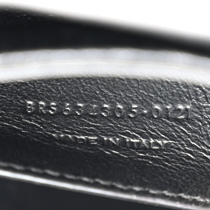 Saint Laurent Box Calfskin Monogram Medium Solferino Satchel Black 8 of 12