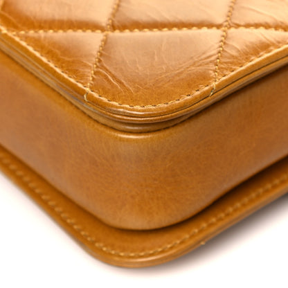 Chanel Glazed Calfskin Quilted Medium Perfect Edge Flap Yellow 13 of 32