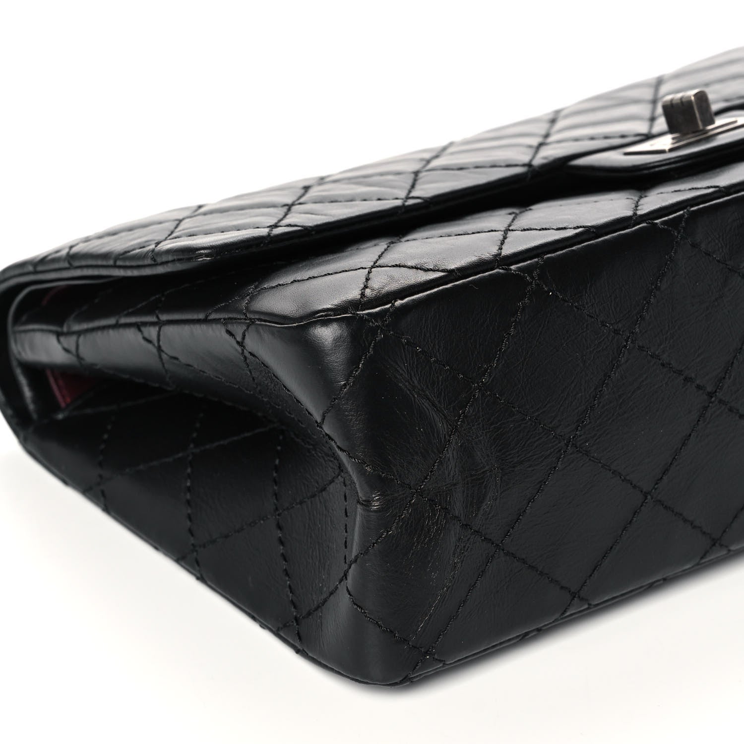 Chanel Aged Calfskin Quilted 2.55 Reissue 226 Flap Black 9 of 11