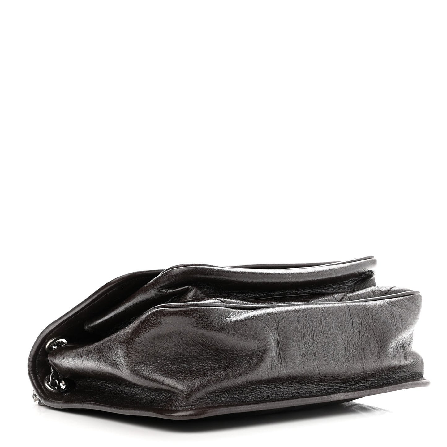Crinkled Calfskin Matelasse Monogram Medium Niki Chain Satchel Tulip
