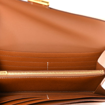Hermes Epsom Constance Long Wallet Gold 5 of 7