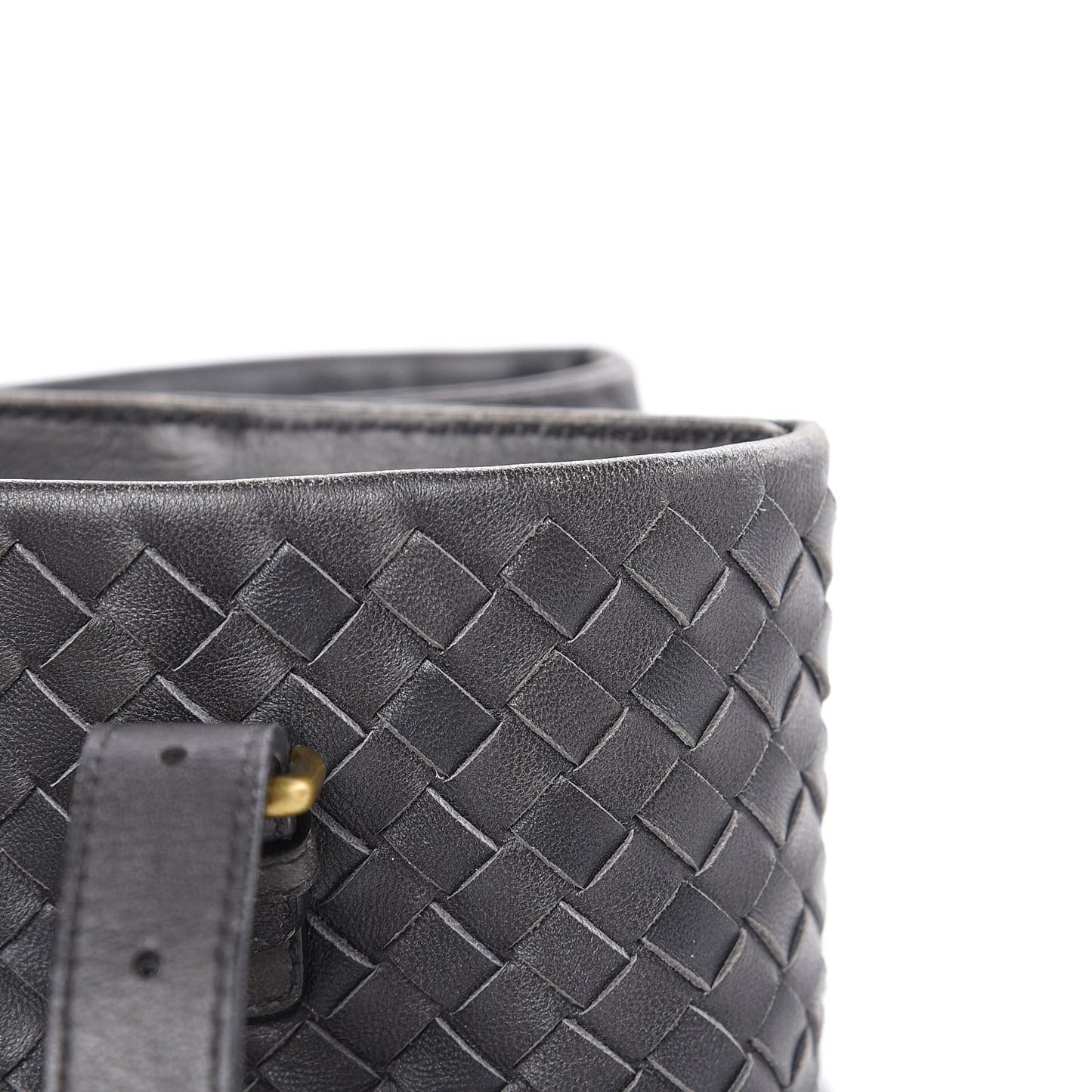 Nappa Intrecciato Medium Roma Tote Ferro Gray