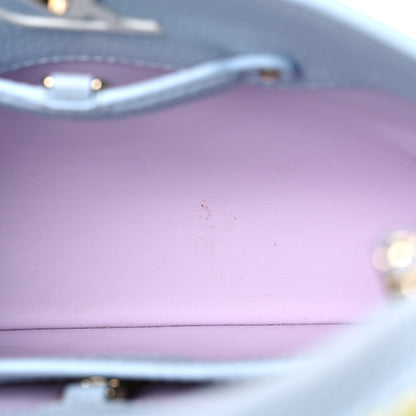 Louis Vuitton Taurillon Capucines BB Wisteria Light Blue 9 of 11