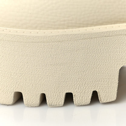 Gucci Rubber GG Monogram Perforated Elea Platform 55mm Lug Sole Sandals 40 Mystic White 10 of 12